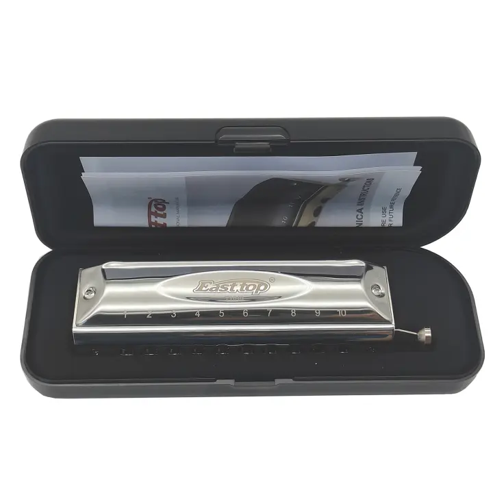 Harmonica Cromática T10-40 En Clave De C Con 10 Agujeros Y 40 Tonos Organ De Bocina Profesional Para Adultos Estudiantes Y Profesionales - 1