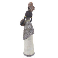 CAPRILO REGALOS & DECORACIÓN Figura Decorativa Étnica de Resina "Africana con Jarrón". Adornos y Esculturas. Regalos Originales. Decoración Hogar.  12 x 7,50 x 43 cm. - details 3