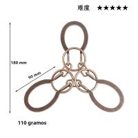 Puzzle De Metal Desafío Mental Juguete De Desbloqueo Magia Juego Educativo Divertido Para Niños Y Adultos - details 4