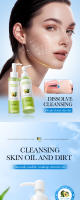 Aceite facial 150 ml, aceite de limpieza profunda, bálsamo para difuminar maquillaje, desmaquillante, exfoliante, piel suave, limpiador, fácil de enjuagar. - details 0