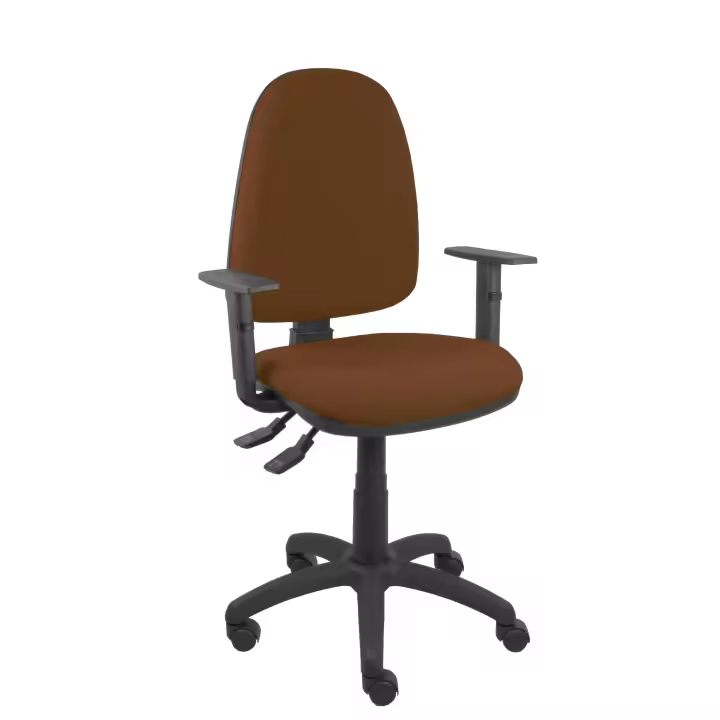 Silla Ayna S bali marrón oscuro con brazos regulables - 1