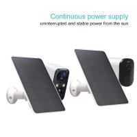 Panel Solar De 10W 5V Micro Tipo-C Para Cámara De Seguridad Y Sistema De Luz Doméstico Pequeño Panel Solar Para Exteriores - details 3