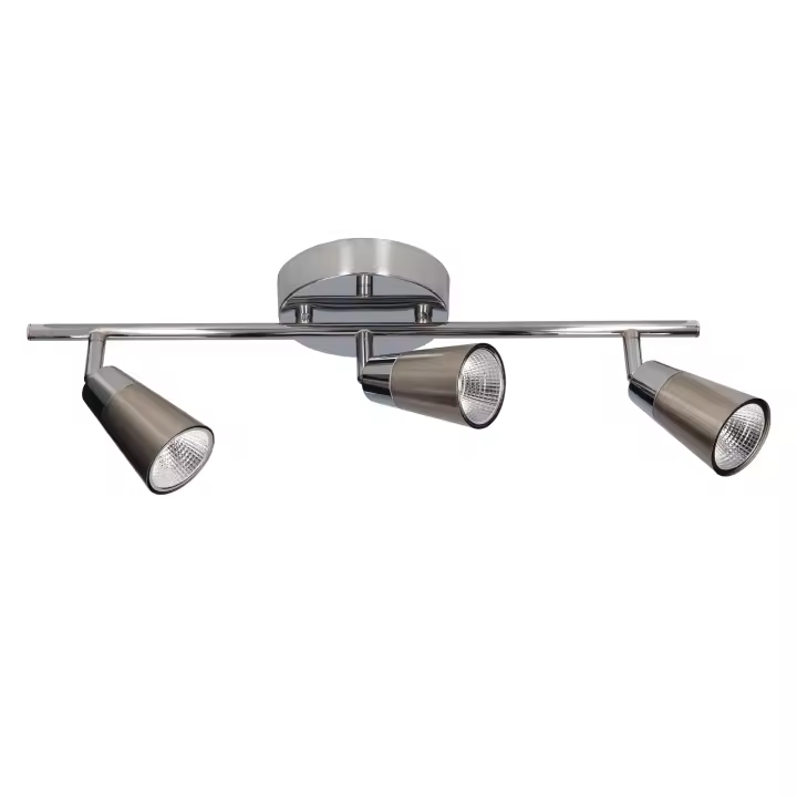 FORLIGHT Proyector Ip20 Vitro Triplex Led 15W 3000K Cromo 1346Lm - 1