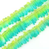 Talismán De Cuarzo Crudo Multicolor De 7.5 Pulgadas Perlas De Cristal De Cuarzo Con Agujero Para La Creación De Joyería DIY - details 8