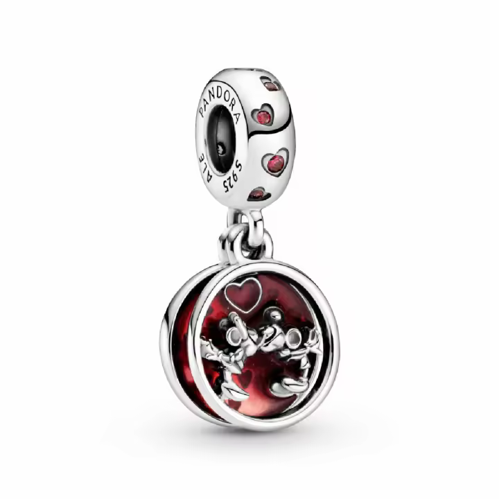 Charm Colgante Pandora Amor y Besos Mickey y Minnie - 1