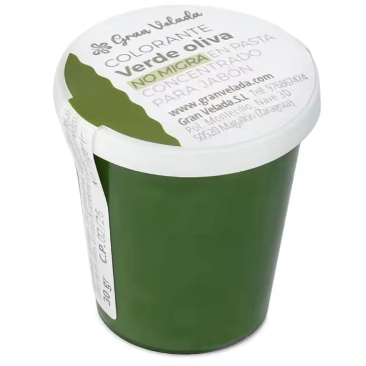 Colorante Verde Oliva en Pasta Concentrada para Jabón | Gran Velada | Ideal para Capas de Colores y Técnicas Decorativas - 1