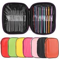 Kit De Crochet KOVEEN Con 100 Piezas Tamaños Variados Aleación De Aluminio Agujas De Tejer Acero Inoxidable Fundas De Cuero Herramientas De Tejer - details 0