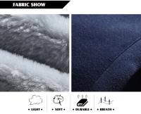 Nuevo Conjunto De Algodón De Fleece Para Hombre Marcas De Moda Chaqueta Con Capucha Y Pantalones Deportivos Grueso Y Cálido Para Invierno Traje De Exterior - details 1