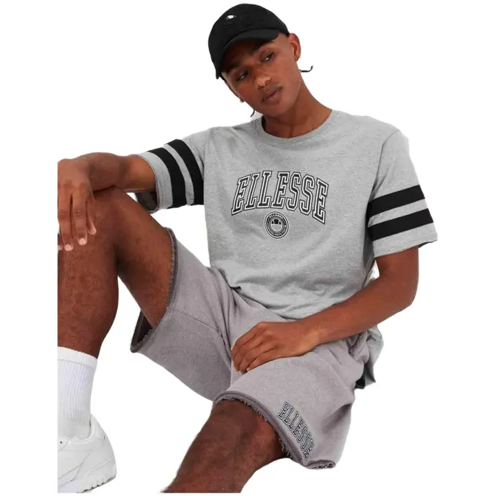 Camiseta de Manga Corta Ellesse Slateno para hombre en color gris - 1