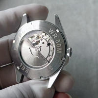 Reloj Mécanico De Piel De Algodón Khaki Flieger Aviator Pilot Acero Inoxidable Movimiento Automático Arrow Watches De Estilo Casual Para Hombres Resistente Al Agua Cristal De Zafiro Japonés - details 5