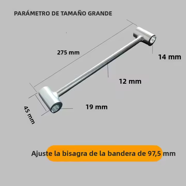 Llave Ajustable De Juntas De Puerta 9-17.5MM/18-24.5MM Herramienta De Reparación De Tornillo Redondo De Acero Inoxidable Multifuncional - 1