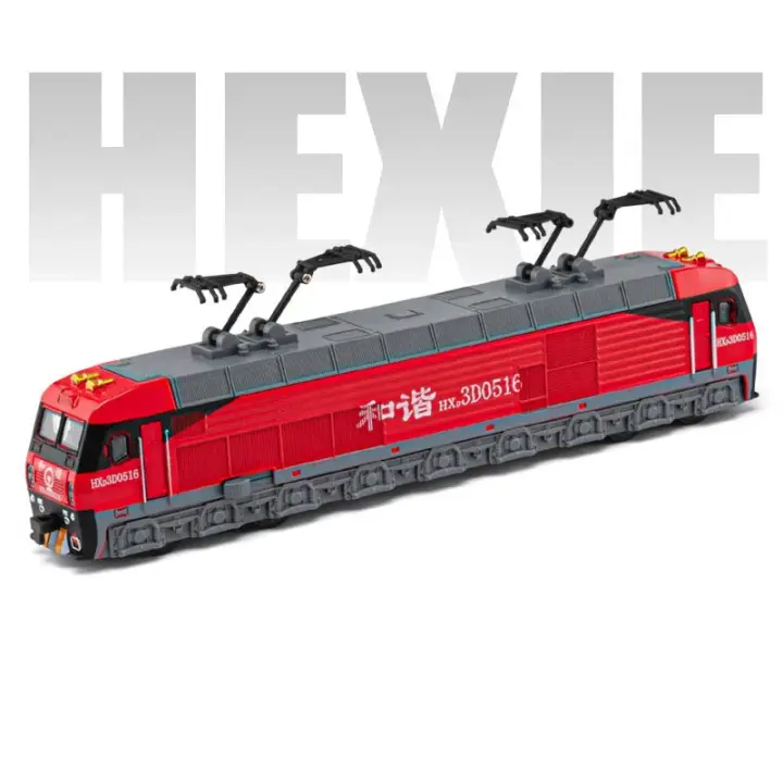 Juguete De Tren Eléctrico HEXIE 1:87 Con Puertas Abiertas Modelos De Metal Y Plástico Luz Y Sonido Regalo Para Niños - 1