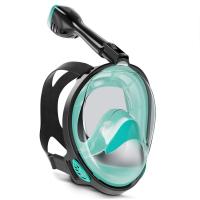 Máscara de buceo para adultos y niños, cara completa, transpirable, snorkel, equipo de natación para miopía, gafas respiradoras secas completas subacuáticas - details 24