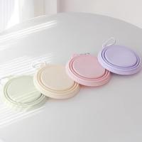 Tazón De Silicona Plegable Para Perros Colgante Viaje Al Aire Libre Portátil Contenedor De Alimentos Y Agua Color Macarón Suministros Para Mascotas - details 1