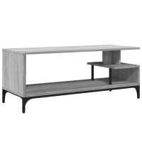 vidaXL Mueble de TV madera de ingeniería acero 102x40x41 cm, Mueble de Salon, Mueble TV, Mueble TV salon, Mesa de TV, Mueble tele - details 4