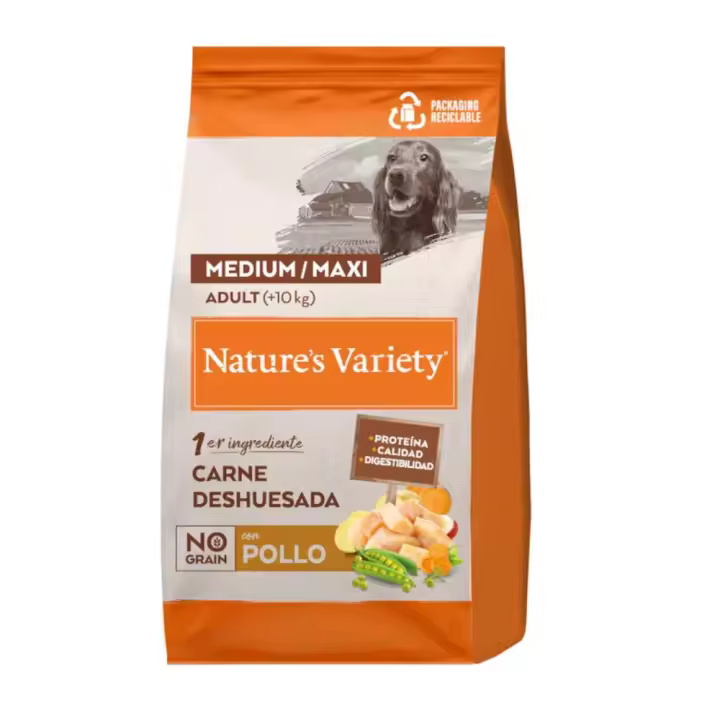 Natures Variety Variety Original Medium/maxi Pollo para Perros - Alimento Equilibrado para Perros Adultos de Tamaño Medio y Grande - 1