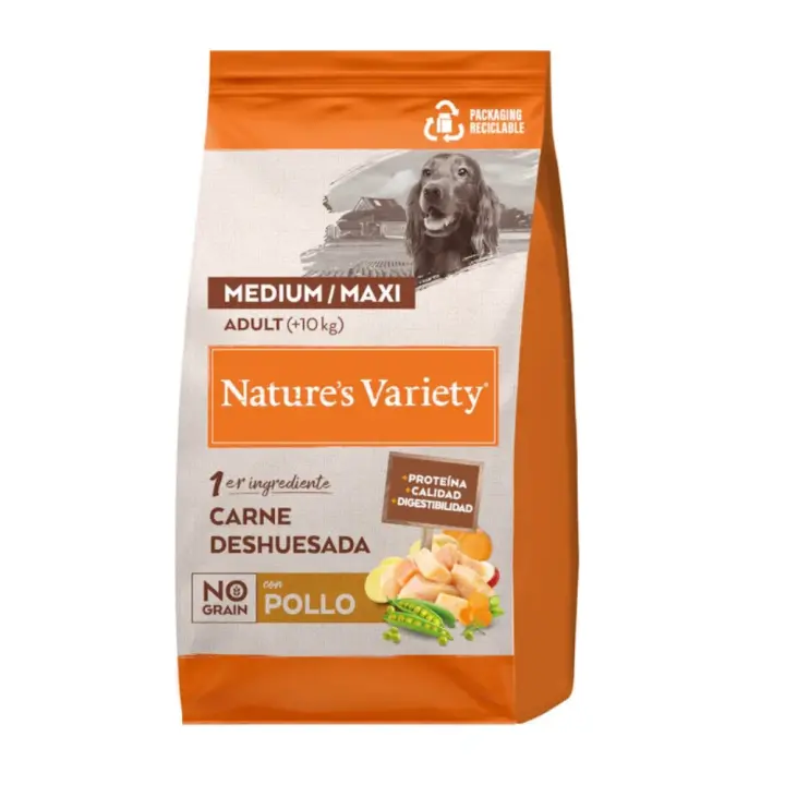 Natures Variety Variety Original Medium/maxi Pollo para Perros - Alimento Equilibrado para Perros Adultos de Tamaño Medio y Grande - 1