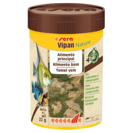 Sera Vipan Nature - Alimento Principal en Escamas para Peces de Agua Dulce - 1