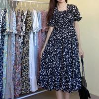 Vestido De Cintura Elástica En Chiffón Para Mujer Verano Casual Elegante Con Manga Corta Plisado Estilo A-line Vestidos Cortos - details 18