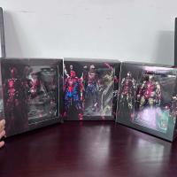 Figura De Acción Sentinel Fighting Armor Iron Man Spiderman Deadpool Wade Winston Wilson Colección Modelo Juguetes Para Adultos - details 11