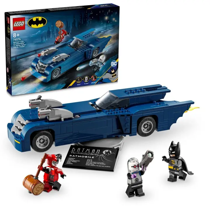 LEGO 76274 DC Batman Batman con Batmóvil vs. Harley Quinn y Mr. Freeze Juguete construible - 1