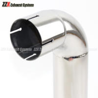 Tubo De Escape De Estilo Coche 90 Grados 54mm 66mm 73mm 79mm Muffler Material De Soldadura Acero Inoxidable 304 Pieza - details 4