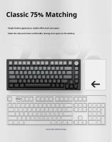 Teclado Mecánico Vgn A75 Con Interruptores Magnéticos Hot Swap RGB Sistema Dual Gasket Dual Para Esports Accesorio De Computadora Con Cable - details 12