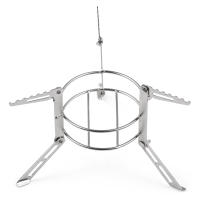 Mini Estufa De Camping Con Quemador De Alcohol De Aluminio De 100ml Y Soporte De Acero Inoxidable Plegable Para Montañismo Supervivencia Entrenamiento - details 7