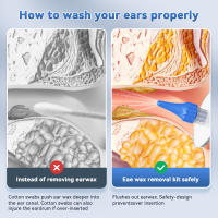 Ear Wax Removal Tool Manual Ear Irrigation Flushing System Safe and Effective Ear Cleaner for Adults Kids Cleaning Washer Kit - details 12