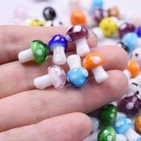 12pcs Pendantes De Hongo Persimmon Simplicidad Para Creación De Joyería DIY Accesorios De Vidrio Para Hombres Y Mujeres - details 6