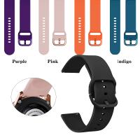 Correa De Reloj De Silicona Ajustable Para Samsung 20mm 22mm Correa De Piel Suave Para Hombres Y Mujeres Reemplazo De Pulsera - details 1