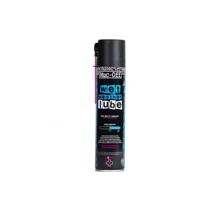 Muc-Off Lubricante Cadena Clima Húmedo 400ml - Protección Duradera - 1