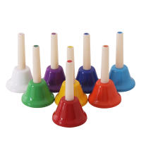 Juego De Instrumentos Musicales Orff Con Campana De Mano De 8 Notas Colorida Juguete Musical Para Niños Educación Temprana Regalo De Navidad Bonito - details 2