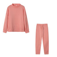 Conjunto De Dos Piezas Para Mujer De Otoño E Invierno Suéter De Cuello Alto Casual Color Sólido Pantalones Conjunto De Moda - details 20