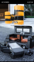 Modelo De Camión Tesla Cybertruck 1:32 Con Luz Y Sonido Coche De Metal Para Niños Regalo Con Maleta A914 Coche De Playa a Escala - details 0