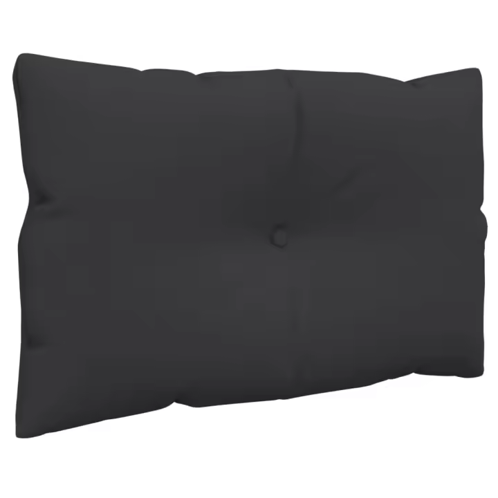vidaXL Cojines para palets 3 piezas tela negro - 1