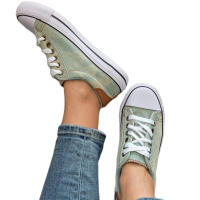 Zapatilla Mujer, Lona, Blancas, Tejano Azul, Rojos, Suela Doble, Cierre Cordones, Deportivas Primavera Verano Casual - details 10
