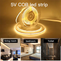 Tira De LED COB Flexible 1M 5V USB 400 LEDs/M Blancos/Blanco Cálido/Blanco Natural Alta Densidad Con RA90 FCOB Luz De Tira LED - details 1
