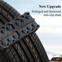 2PCS Cadenas De Nieve Para Coche SUV Traction Boards Offroad Reemplaza Placas De Recuperación Para Neumáticos Enfriados En Hielo Barro Sandía Para Carretera - details 3