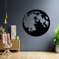 Pegatina De Pared Creativa De Luna Vinilo Arte Para Decoración De Hogar Apto Para Habitaciones De Niños Adhesivo Removible Impermeable Decoración Para Pared Sala De Estar Dormitorio - details 10