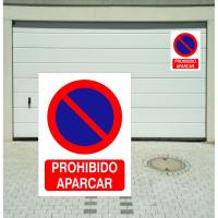 Protege-t Señal PROHIBIDO APARCAR PVC 40 X 30 | Evita Aparcamientos No Autorizados - details 2