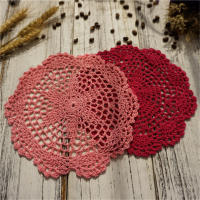 Mantelillo Redondo De 20cm Para Mesa De Navidad Hecho a Mano Con Lámina De Taza De Té Y Café Manteles De Algodón Y Poliéster Estilo Moderno - details 1