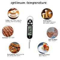 Termómetro De Cocina Digital De Acero Inoxidable Para Alimentos Y Leche Tipo Probar Necesita LR44 Batería Célula De Botón - details 4