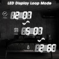 Reloj Despertador Digital 3D para Dormitorios LED USB - details 0