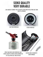 Adaptador De Conversor De Gas CAMPINGMOON Z13M Tipo Split Para Cocina Al Aire Libre Y Picnics Hecho De Aluminio Material - details 3