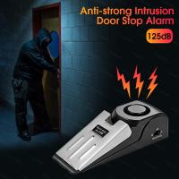 Sistema De Alarma Para Puertas Inalámbricas 2 Piezas 125dB Seguridad Doméstica Antirrobo Bloqueo De Puerta Portátil Alarmas De Presión - details 1