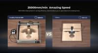 Creality Falcon2 Grabador láser, Máquina de grabado láser de 40W de potencia para regalos personalizados, Cortadora láser con asistencia de aire para madera, Velocidad de 25000mm/min Máquina CNC para bricolaje en madera, metal, acrílico, cuero 400*415mm - details 5