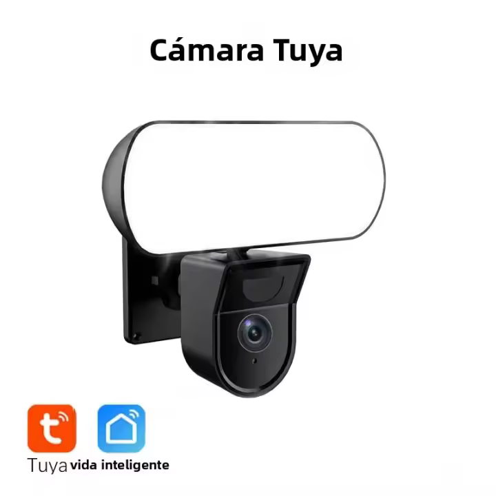 Cámara De Vigilancia Exterior Con Luz De Farol 3MP Tuya Sensor Inteligente IP66 Impermeable Luz De Pared Para Jardín 10W Monitoreo Seguridad - 1
