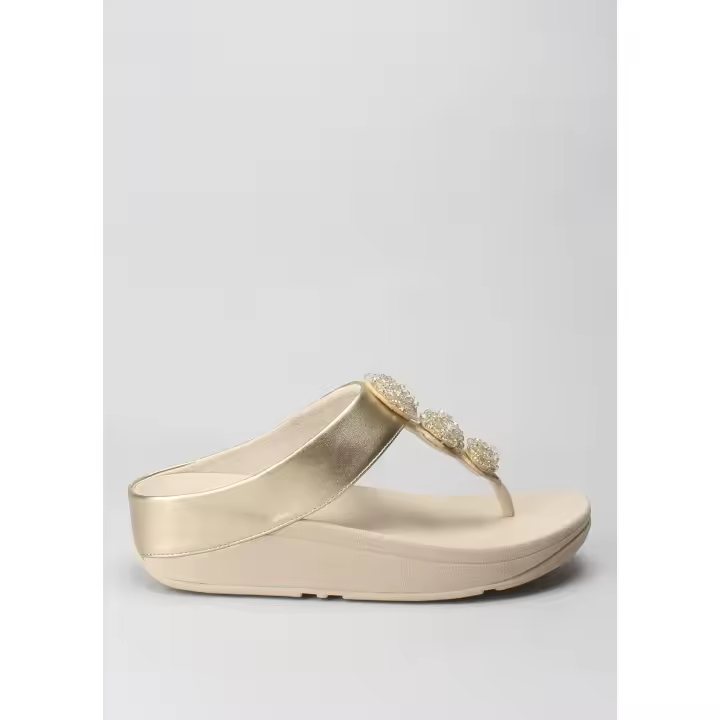fino beadie-button metallic platino FITFLOP - 1