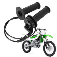 Accesorios Para Motocicleta Manillar Universal 7/8" 22mm Con 1 Par De Manoplas Y Cable Throttle Acelerador De Aluminio Y Goma - details 0